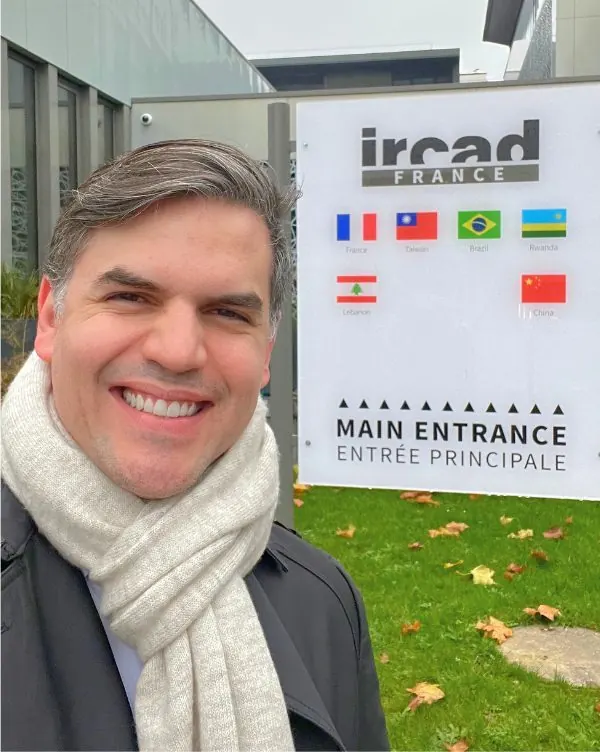 Dr. Guilhermino no IRCAD, em Estrasburgo