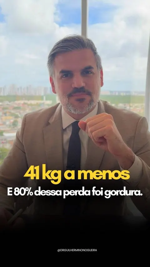 Paciente com 41 kg a menos